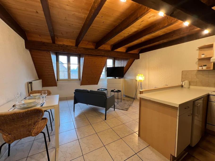 Charmant Appartement En Duplex A Porrentruy Exteriör bild